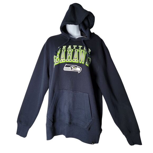 NWT ’47 Brand Seattle Seahawks Women’s Hoodie Sz Medium NFL Sweatshirt Pullover - Picture 1 of 9